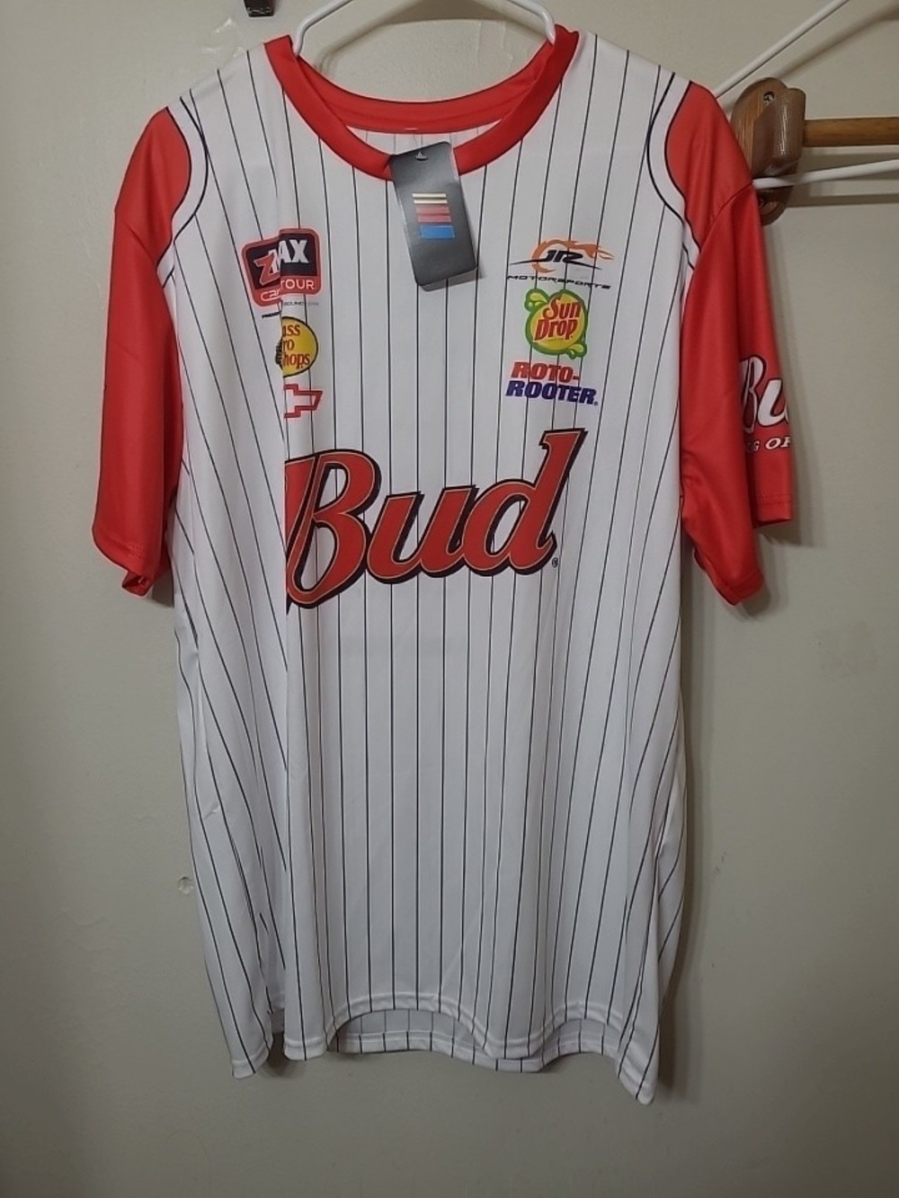 Dale Earnhardt Jr  #8 Budweiser Sublimated Uniform Tee Size XL